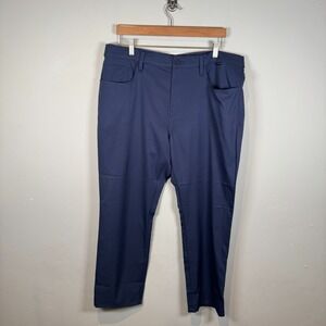 Travis Mathew Open To Close Pants Performance Golf Casual Navy Mens Size 38